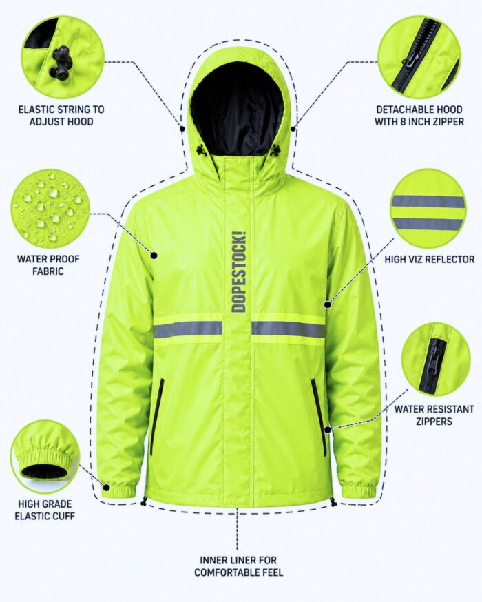 DOPESTOCK! Reflecto Pro Rain Jacket - Image 3